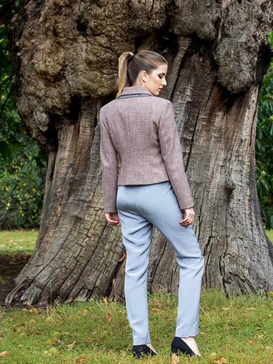 Light Grey Silk Trousers