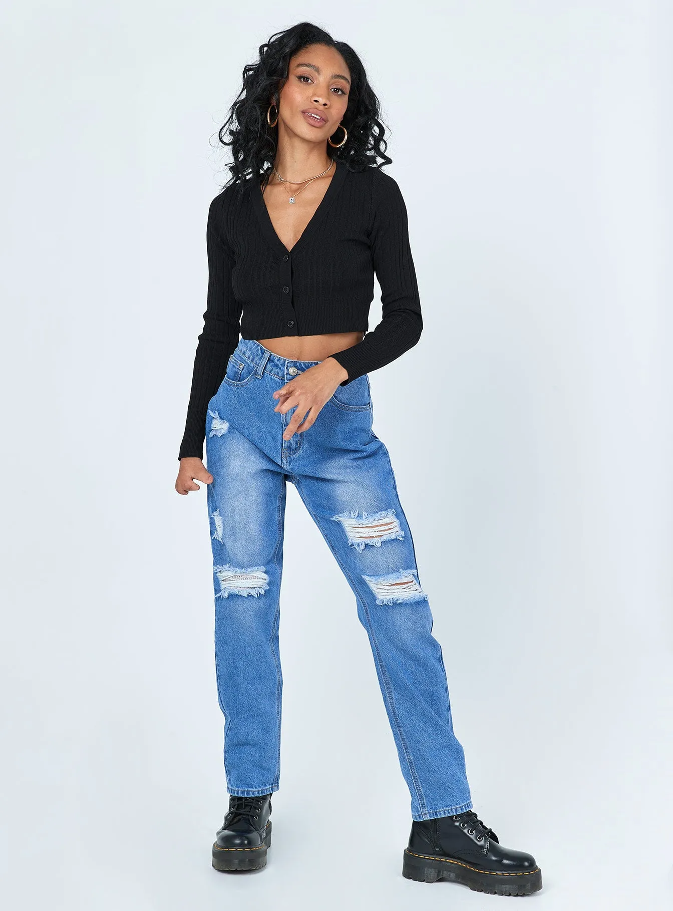 Lisbon Ripped Denim Jeans