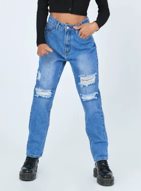 Lisbon Ripped Denim Jeans