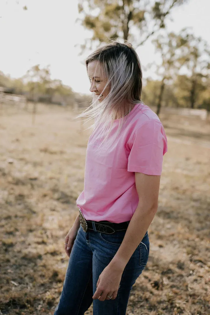 Little Windmill Kids Embroidered Tee - Candy