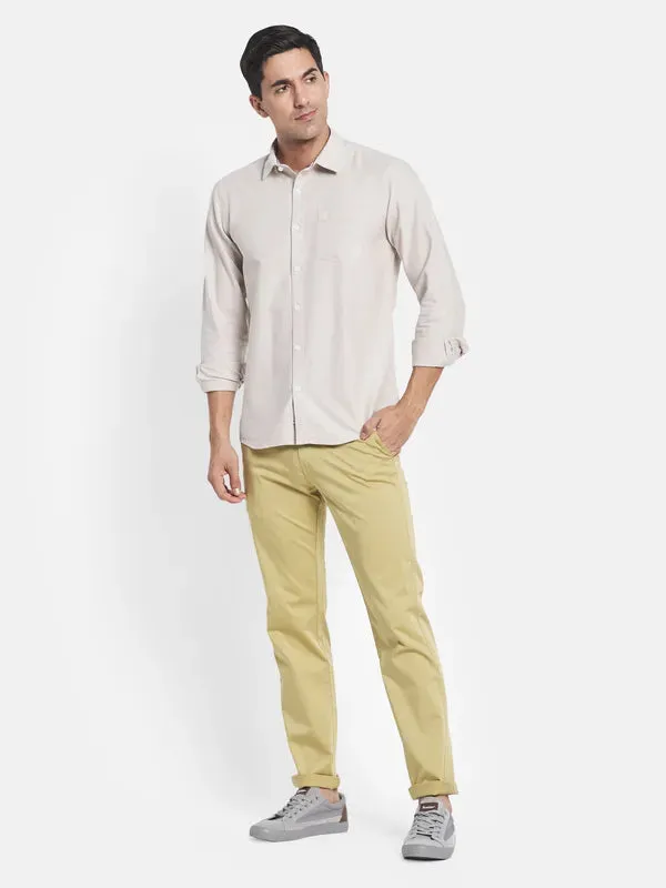 Men Khaki Chinos Trousers