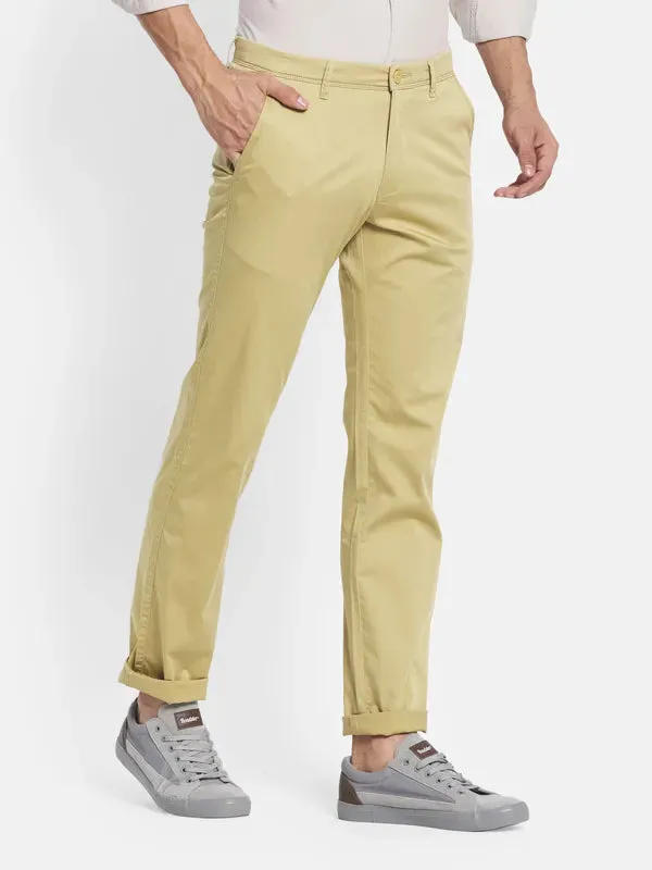 Men Khaki Chinos Trousers