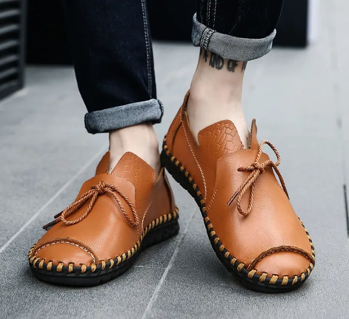 Men's Spring & Summer Genuine Leather Business Shoes