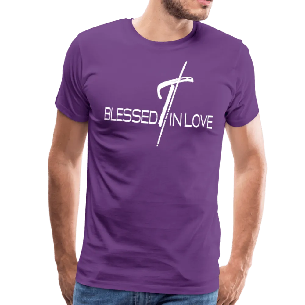 Men's T-Shirt, Blessed In Love Short Sleeve Graphic Tee