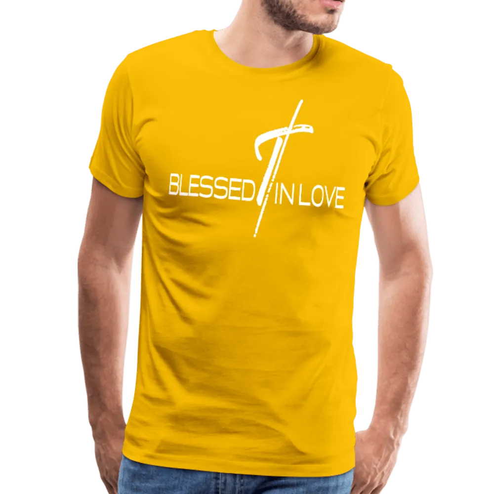 Men's T-Shirt, Blessed In Love Short Sleeve Graphic Tee