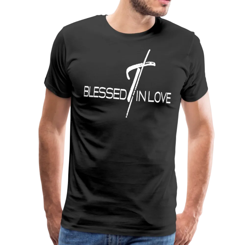 Men's T-Shirt, Blessed In Love Short Sleeve Graphic Tee