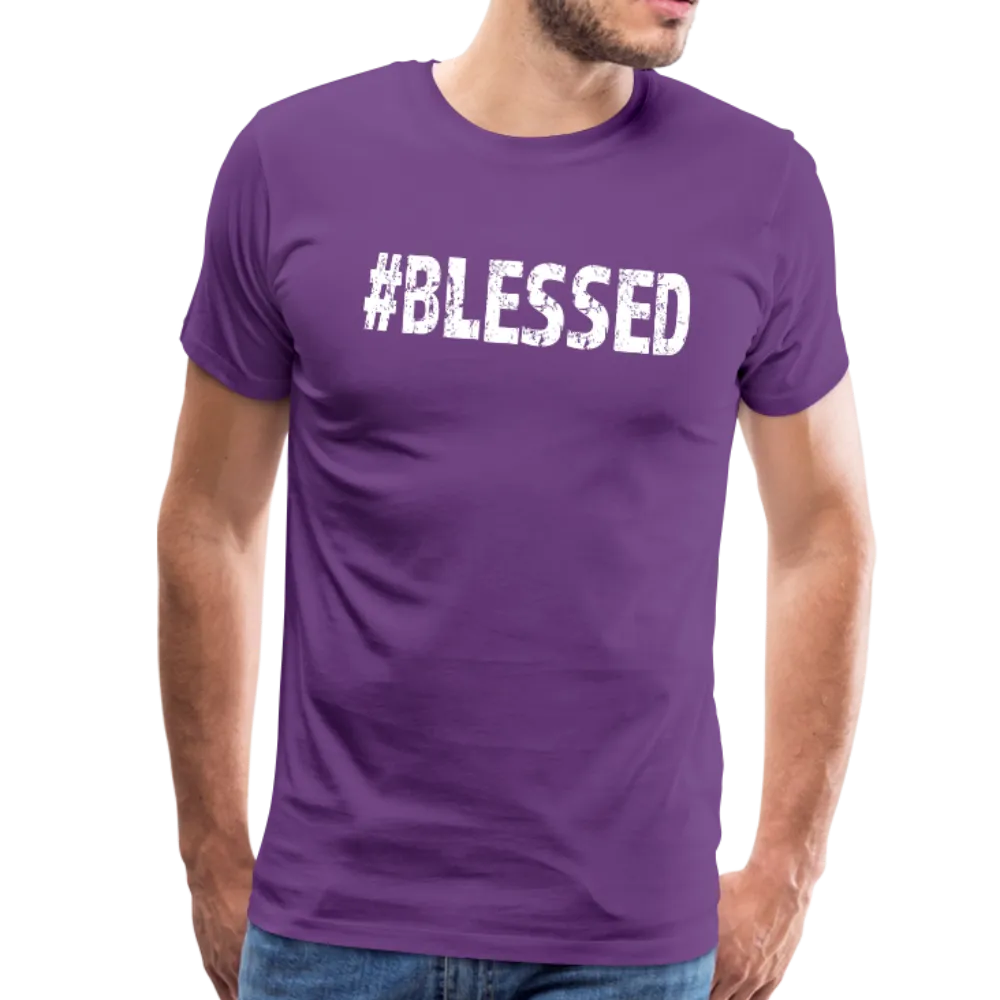 Men's T-Shirt, #Blessed Short Sleeve Graphic Tee