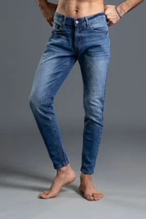 Mid Rise Skinny Denim Jeans (Powder blue) (Sniper )