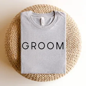 Minimal Groom Print Bella and Canvas T-Shirt