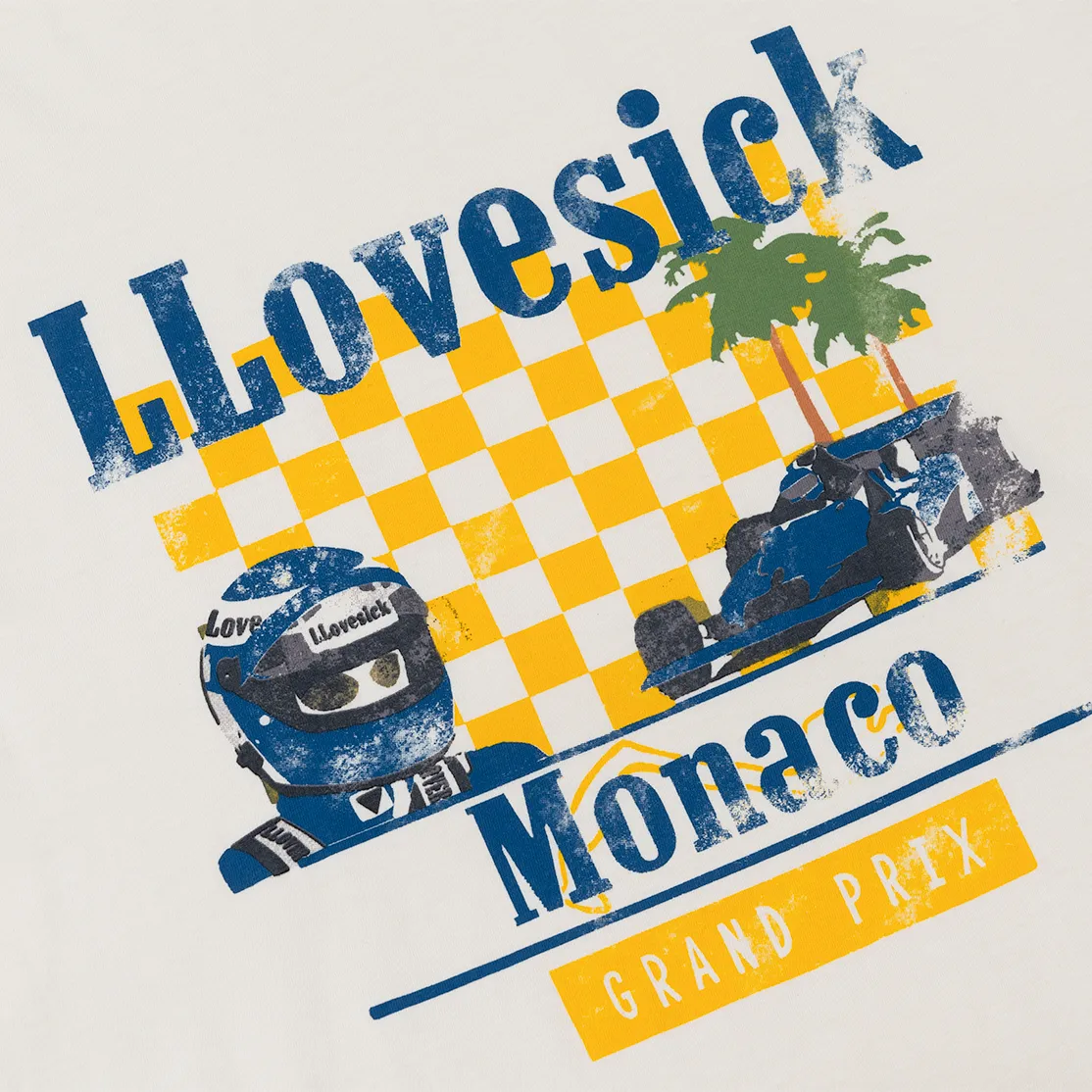 Monaco Grand Prix Tee (Yellow/Blue)