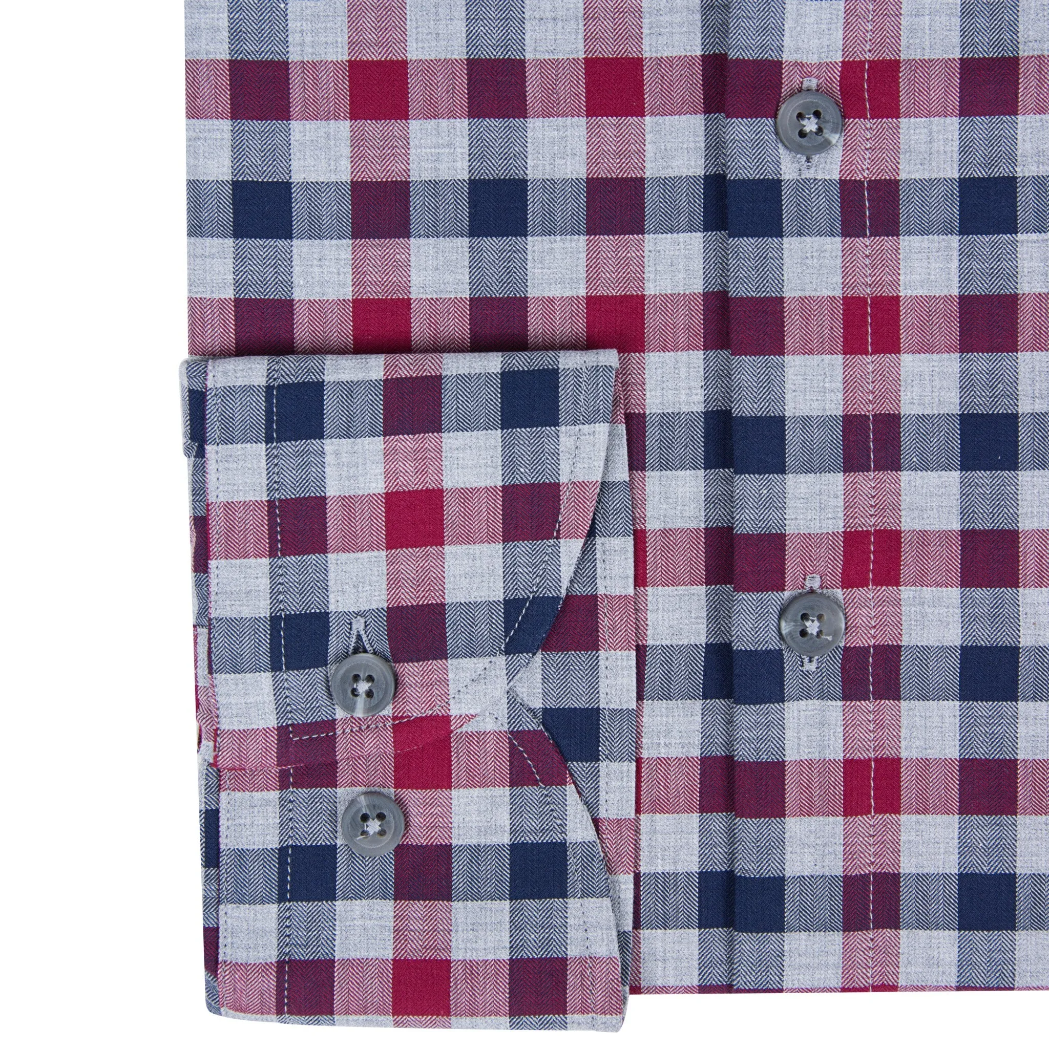 Multi Colour Gingham Herringbone Check Men's Shirt