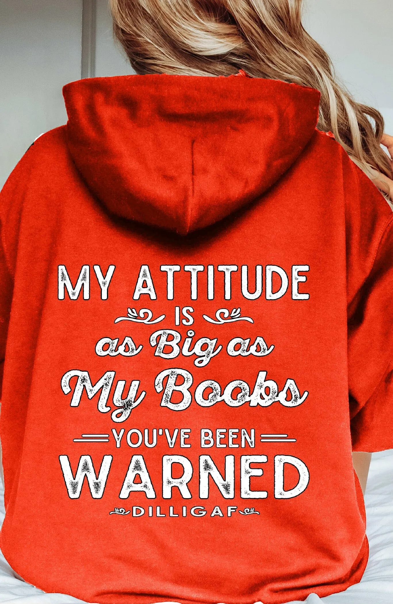 My Attitude Warning Pullover Hoodie