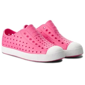 Native Junior's Jefferson Sneaker - Hollywood Pink/Shell White 12100100-5626