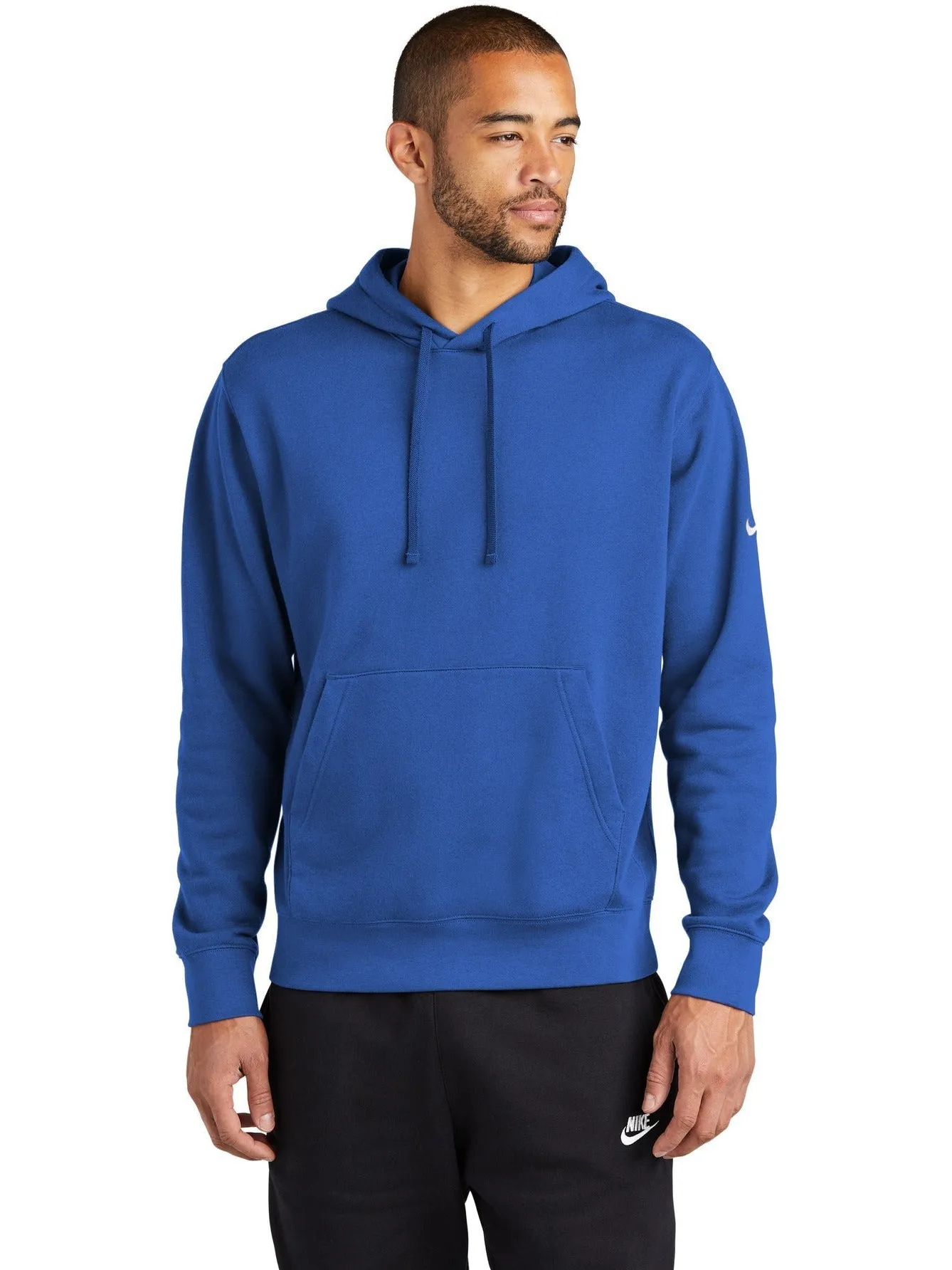 NIKE Club Fleece Sleeve Swoosh Pullover Hoodie