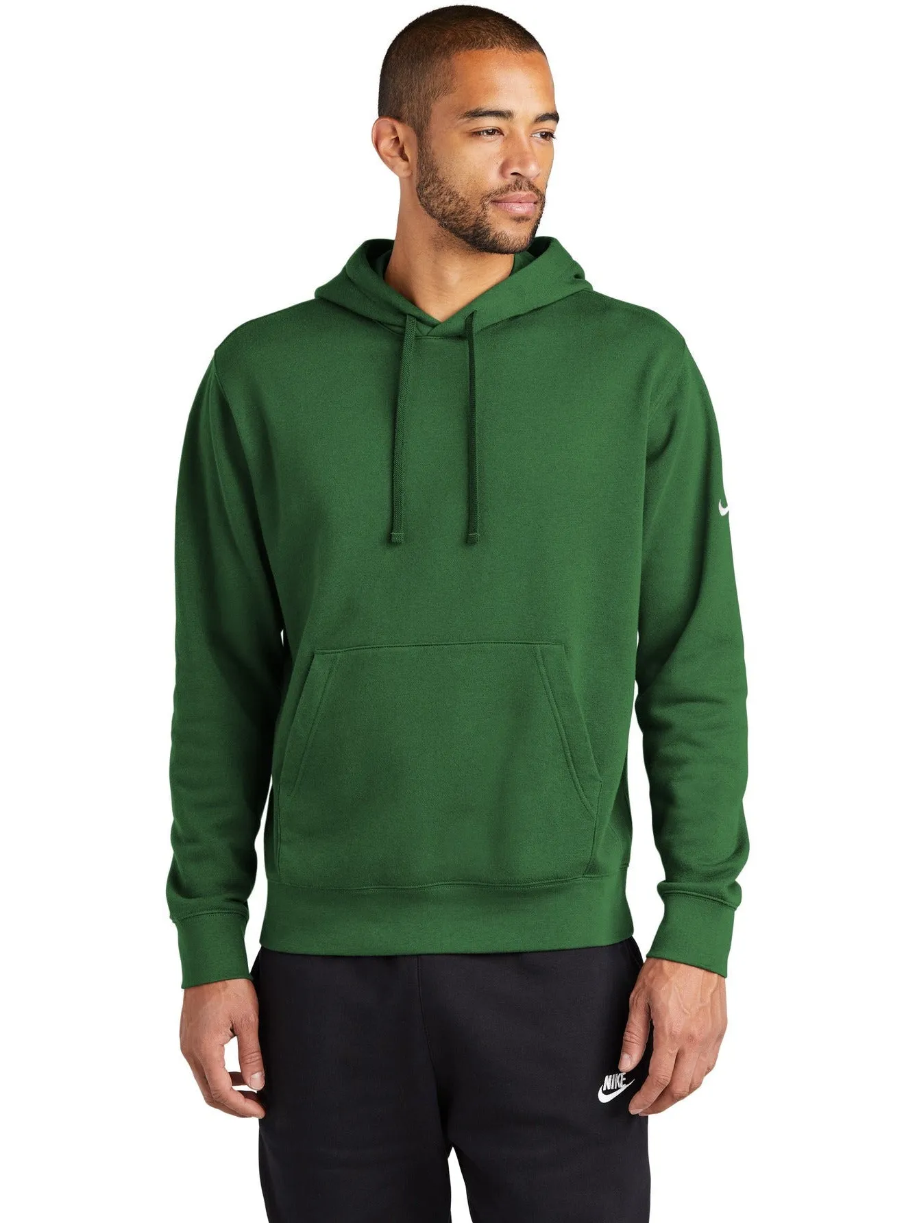 NIKE Club Fleece Sleeve Swoosh Pullover Hoodie