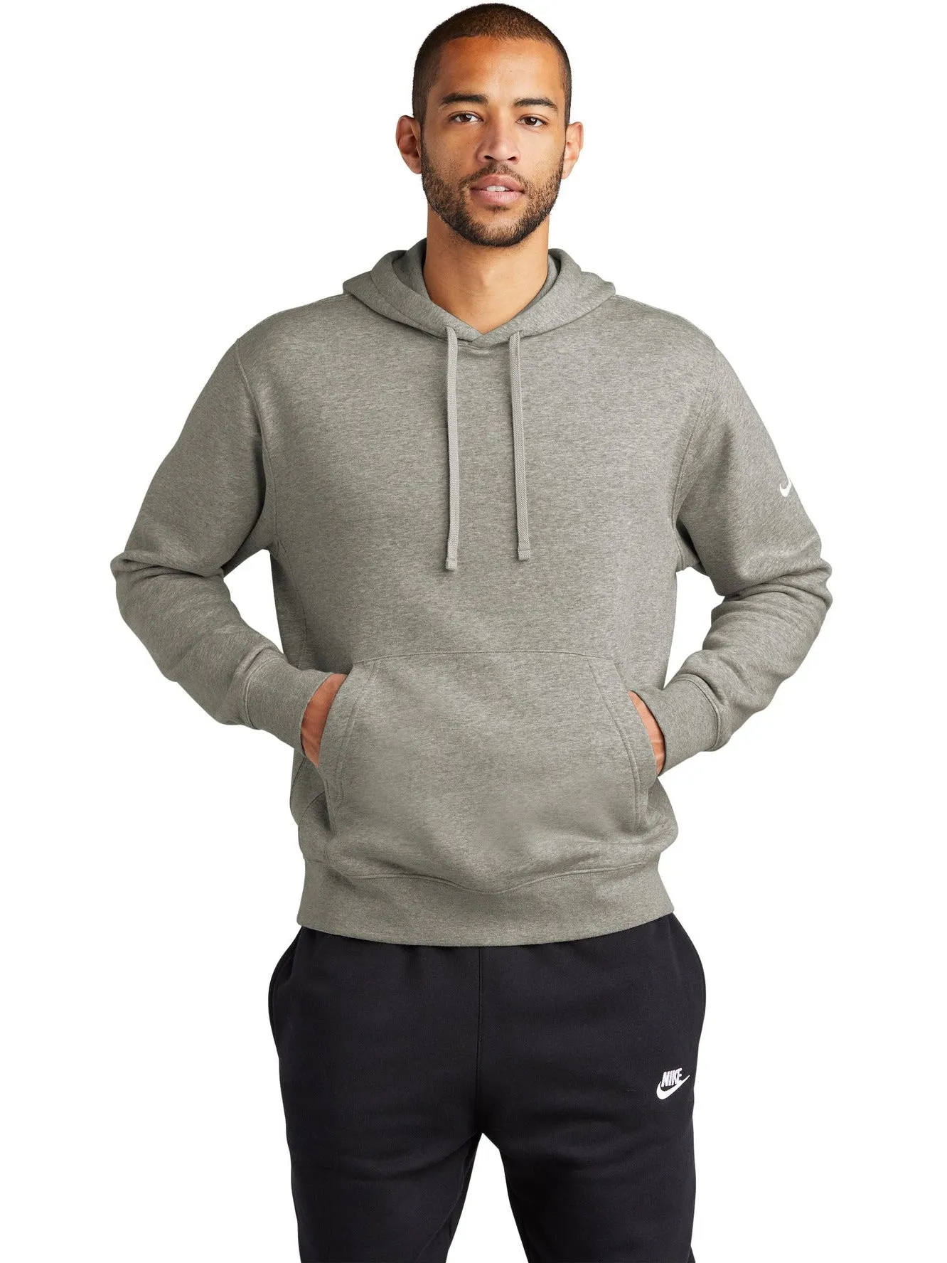 NIKE Club Fleece Sleeve Swoosh Pullover Hoodie