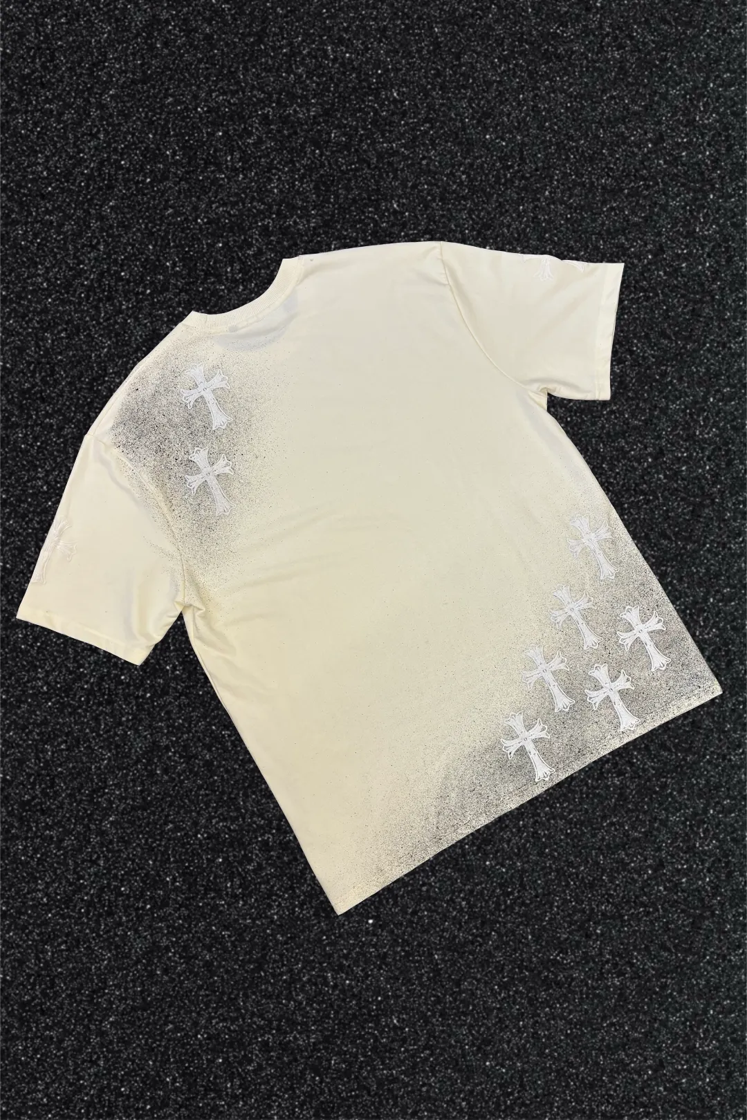 'NO CHURCH IN THE WILD' WHITE PUFF SPLATTER TEE