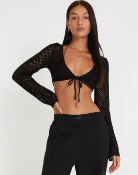 Nocta Crop Top in Black