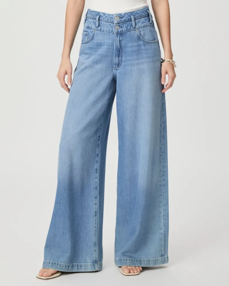 Paige Portia Double Waistband Ultra Wide Leg Pants