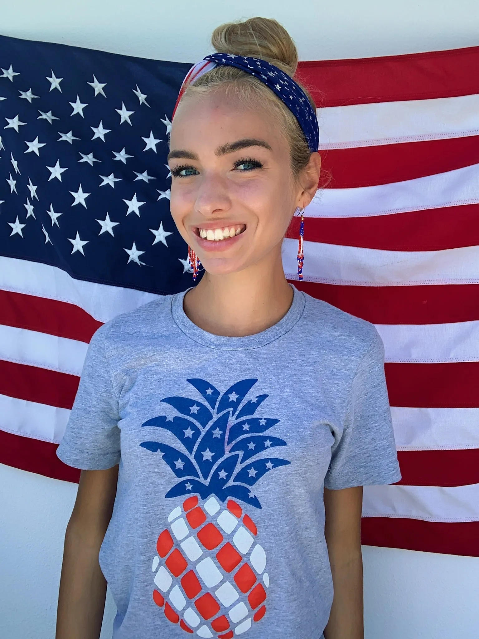 'Patriotic Pineapple' Signature Graphic Tee