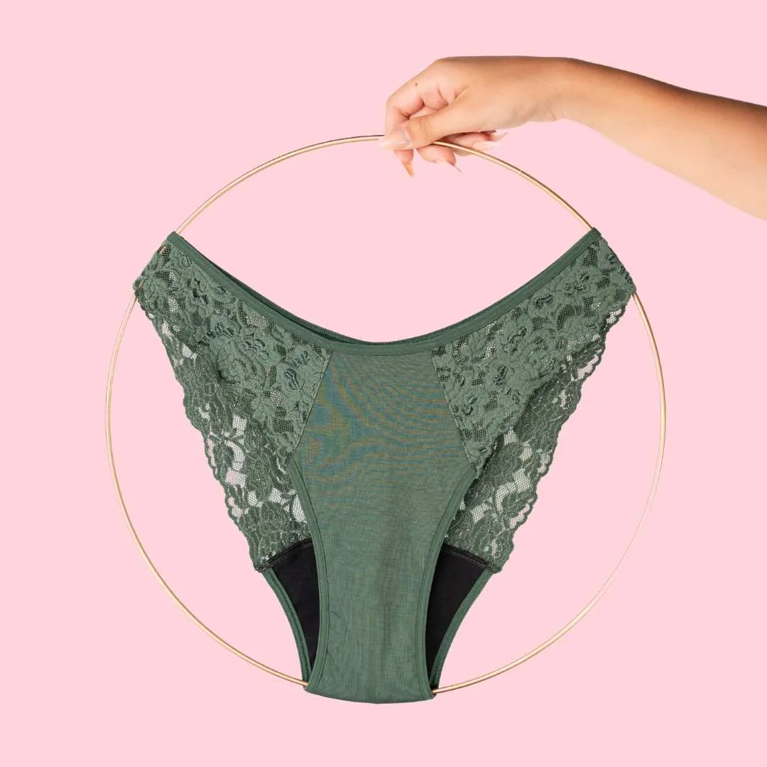 Period Panty – Brazilian mit Spitze (strong flow)