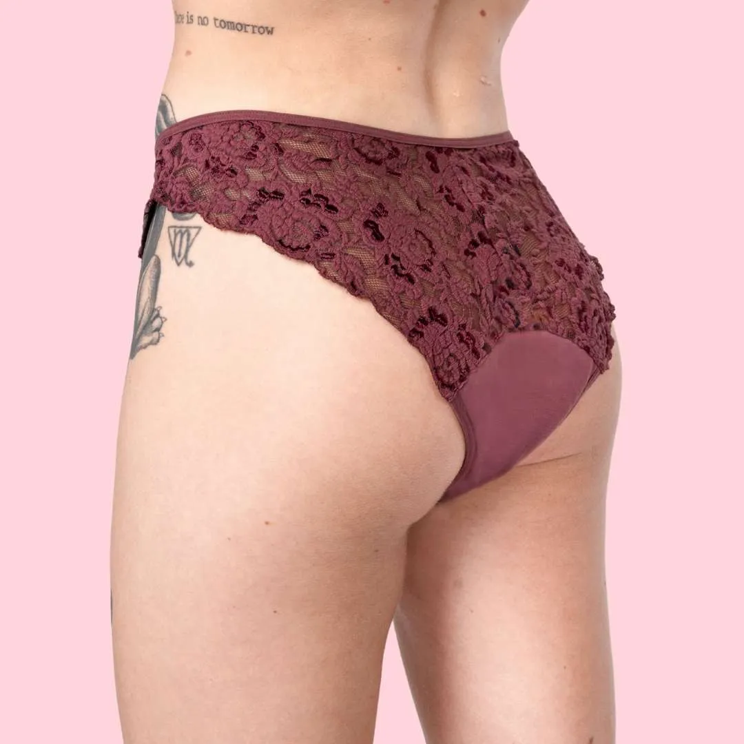 Period Panty – Brazilian mit Spitze (strong flow)