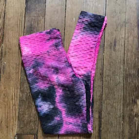 Pink Smoke Butt Scrunch Leggings