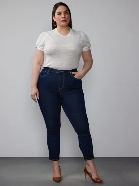 Plus High Rise Curvy Skinny Ankle Jeans