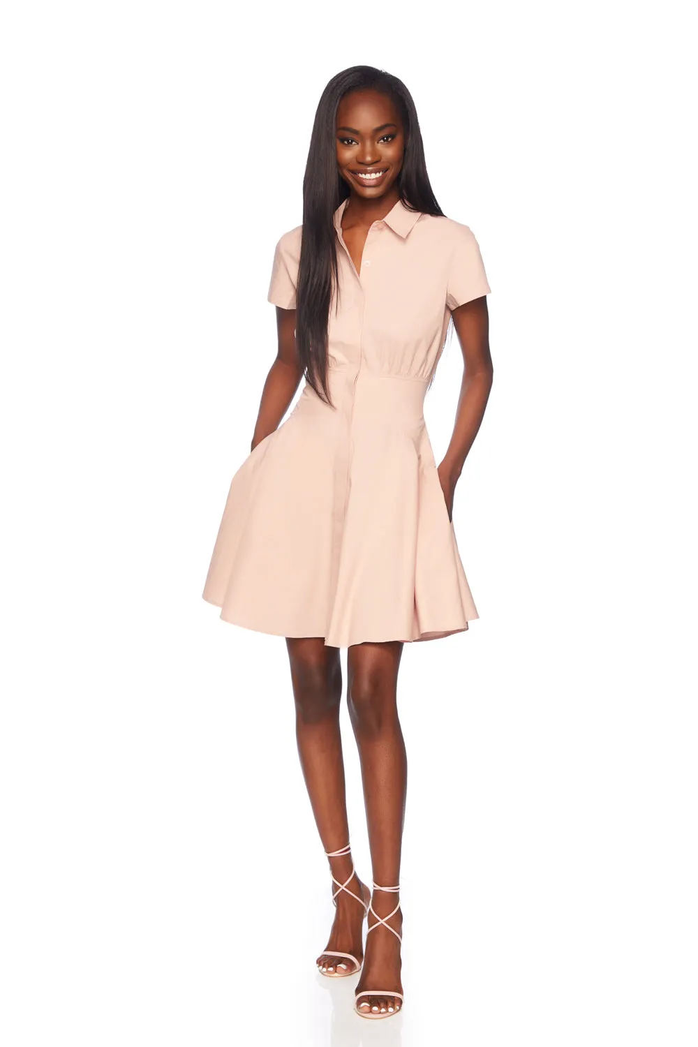 poplin shirt dress