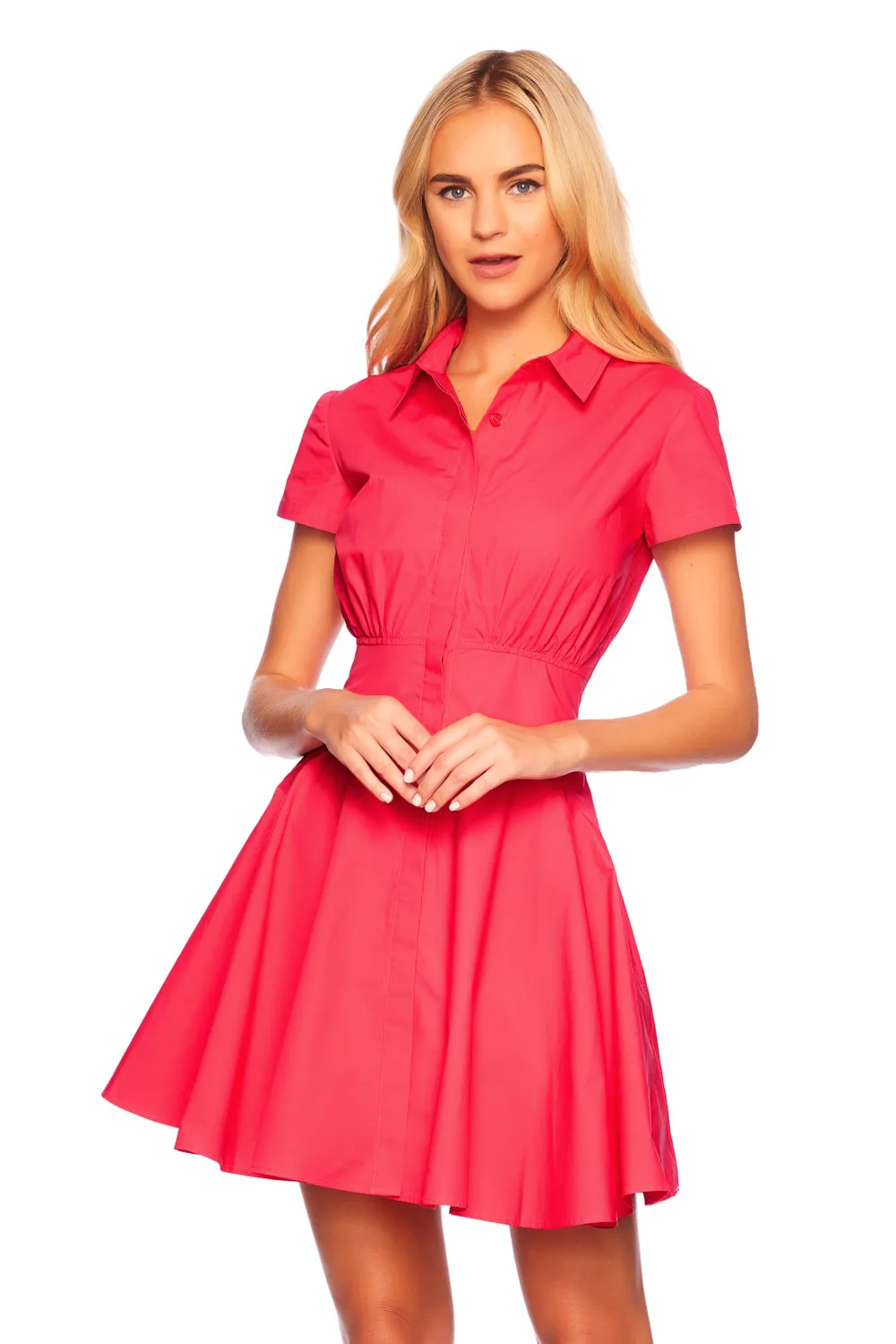 poplin shirt dress