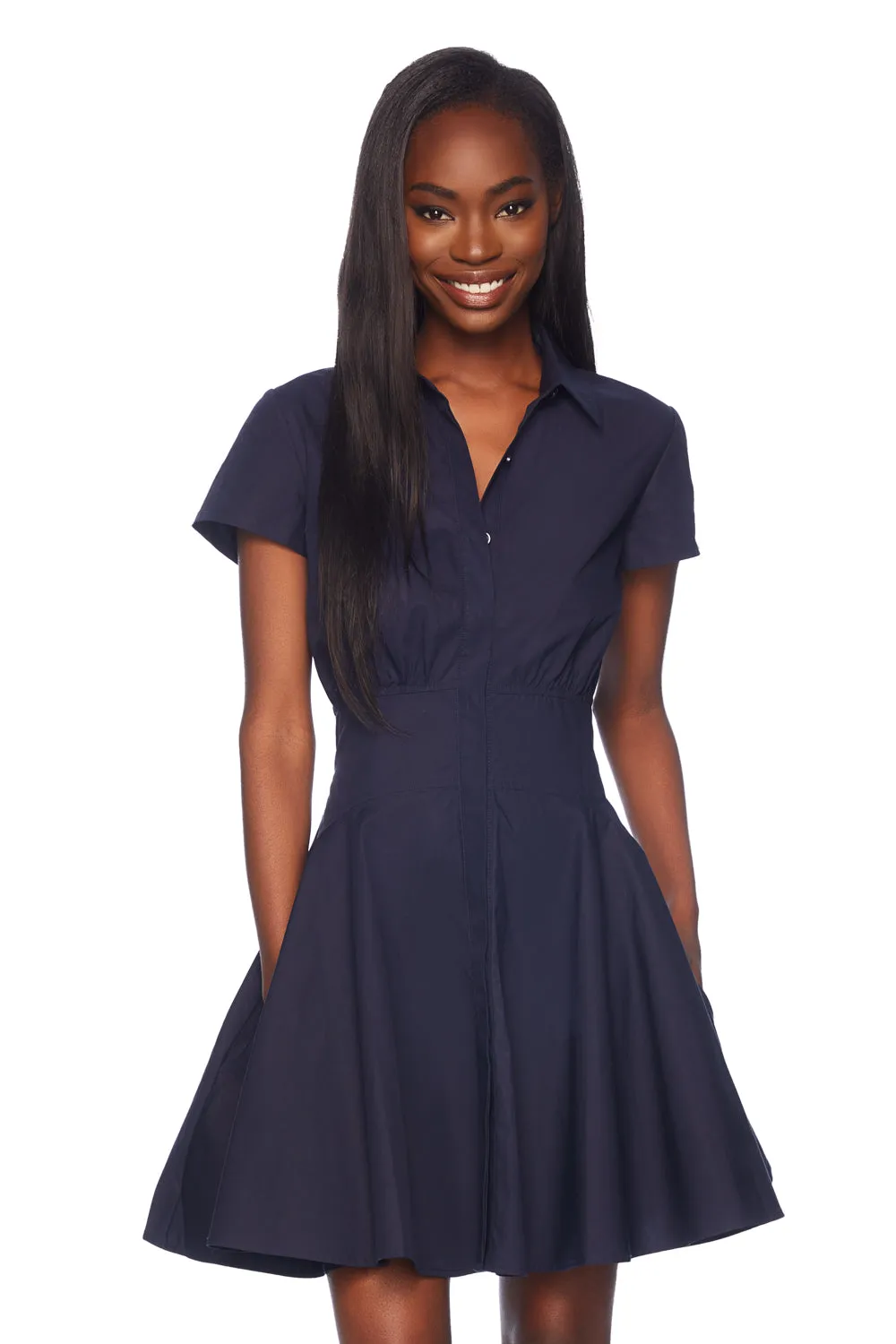 poplin shirt dress