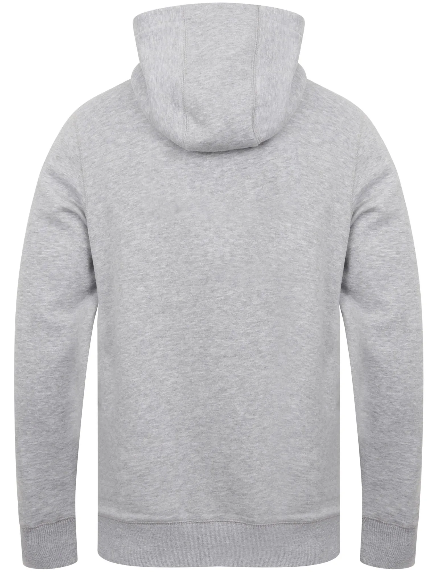 Portopalo Cove Brush Back Fleece Pullover Hoodie In Light Grey Marl - Tokyo Laundry