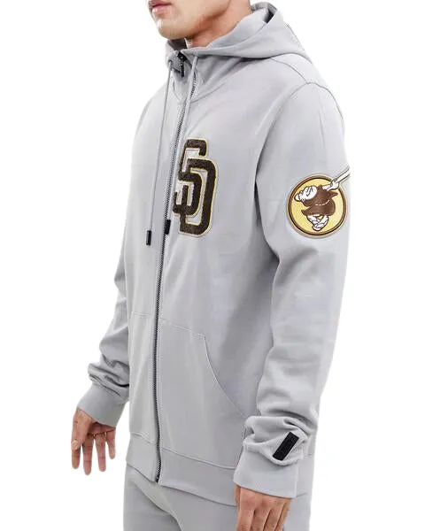 PRO STANDARD SAN DIEGO PADRES LOGO ZIPPER HOODY