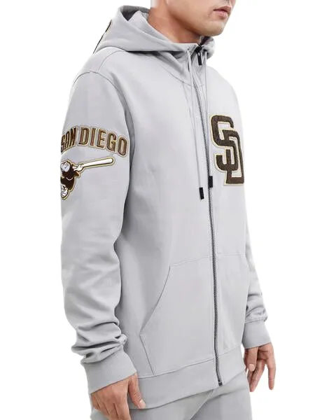 PRO STANDARD SAN DIEGO PADRES LOGO ZIPPER HOODY