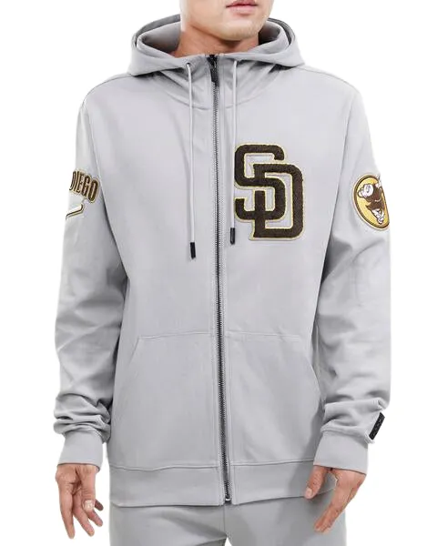 PRO STANDARD SAN DIEGO PADRES LOGO ZIPPER HOODY