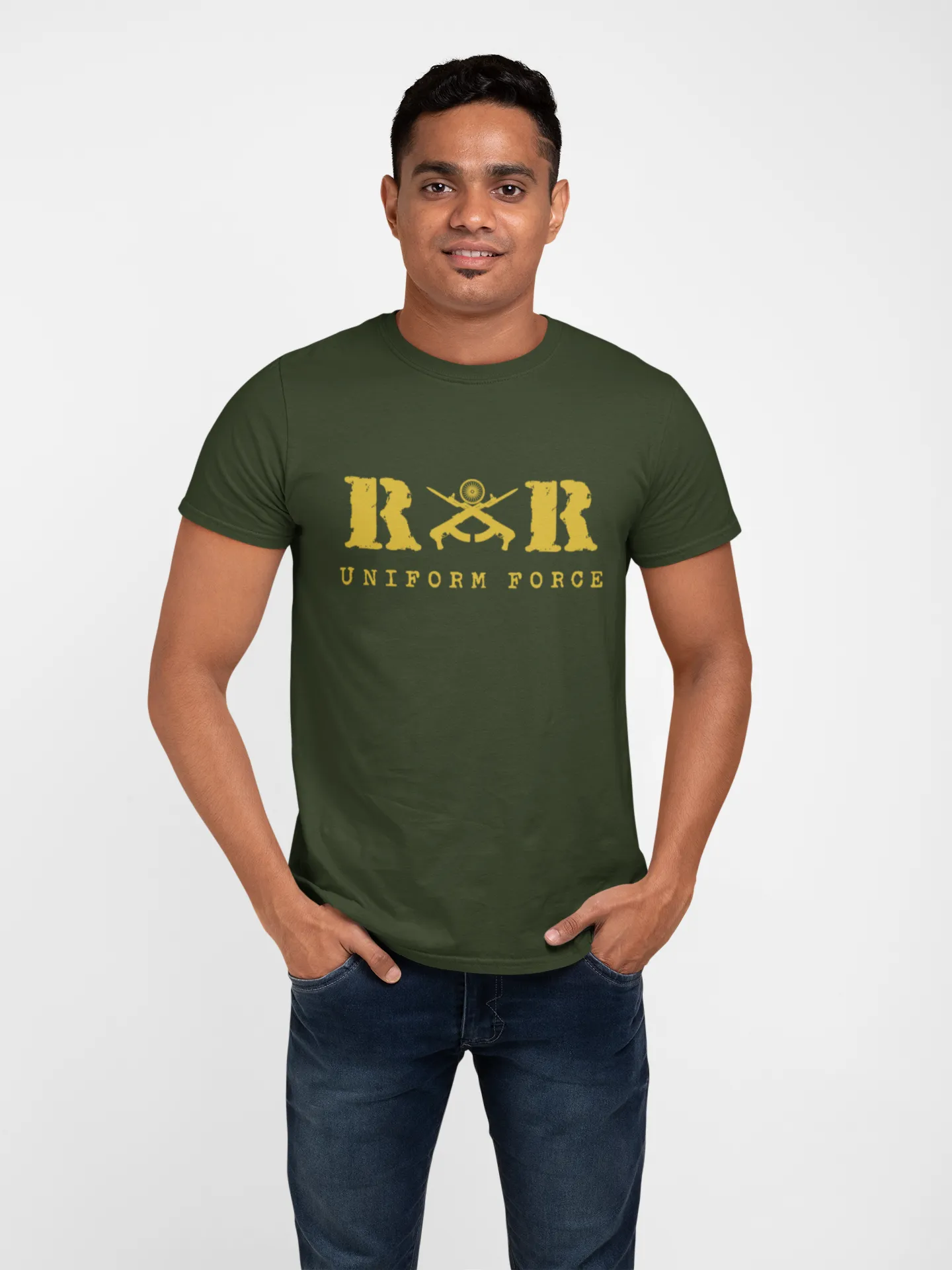 Rashtriya Rifles T-shirt - RR Uniform Force ( Men)