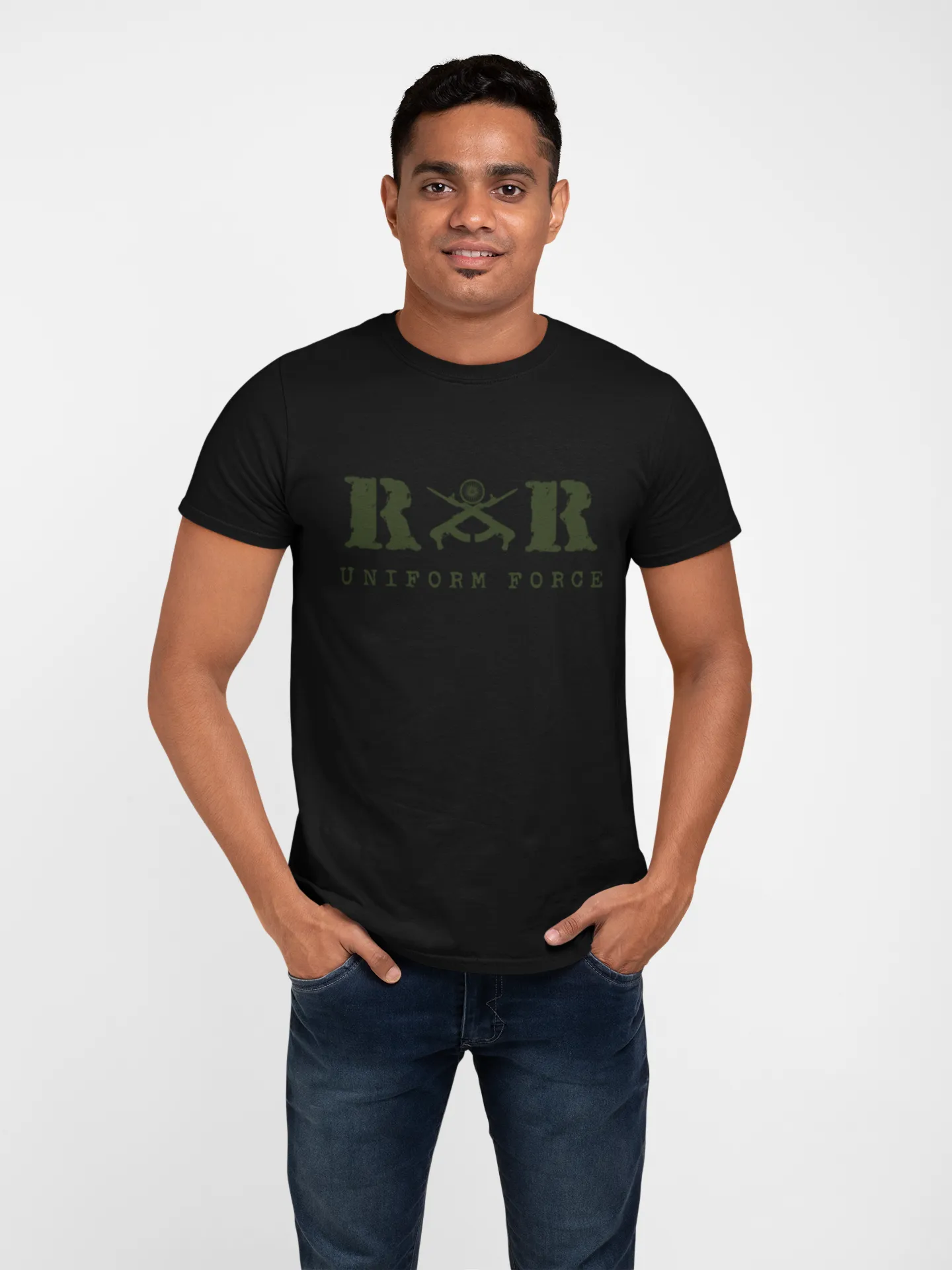 Rashtriya Rifles T-shirt - RR Uniform Force ( Men)