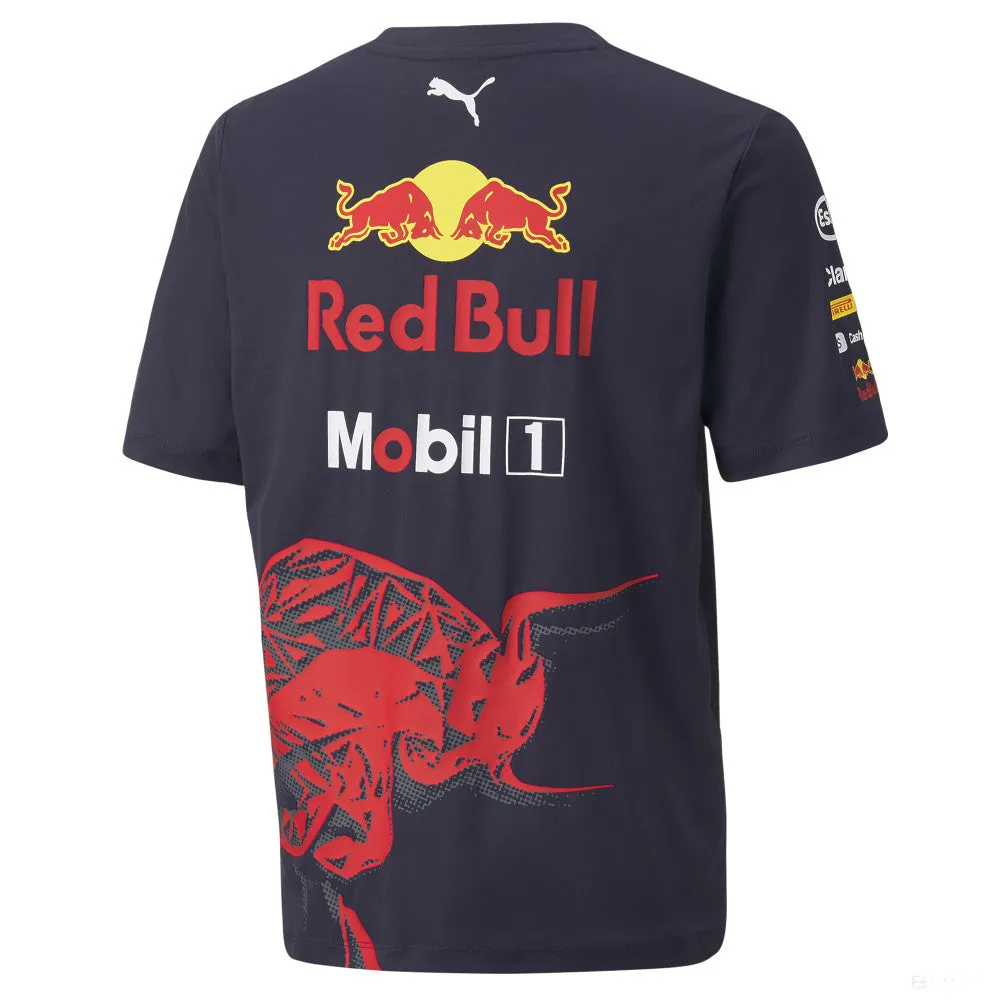 Red Bull Team Kids T-shirt, Blue, 2022