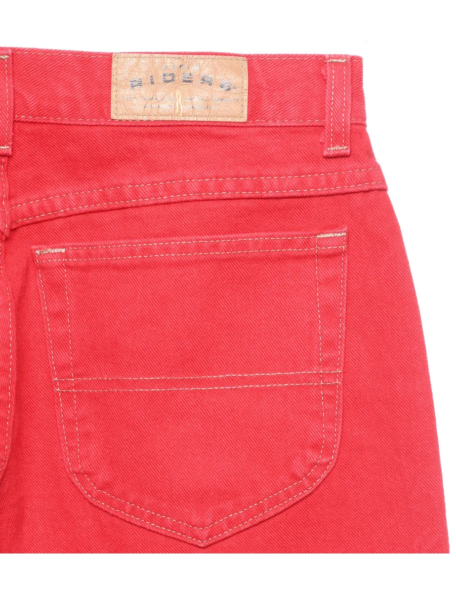 Red Lee Cropped Tapered Jeans - W32 L27