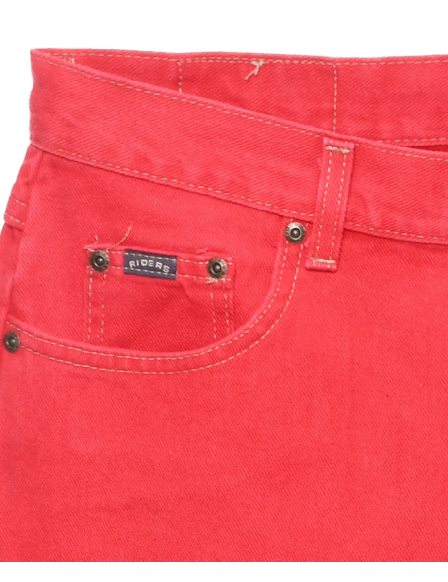 Red Lee Cropped Tapered Jeans - W32 L27