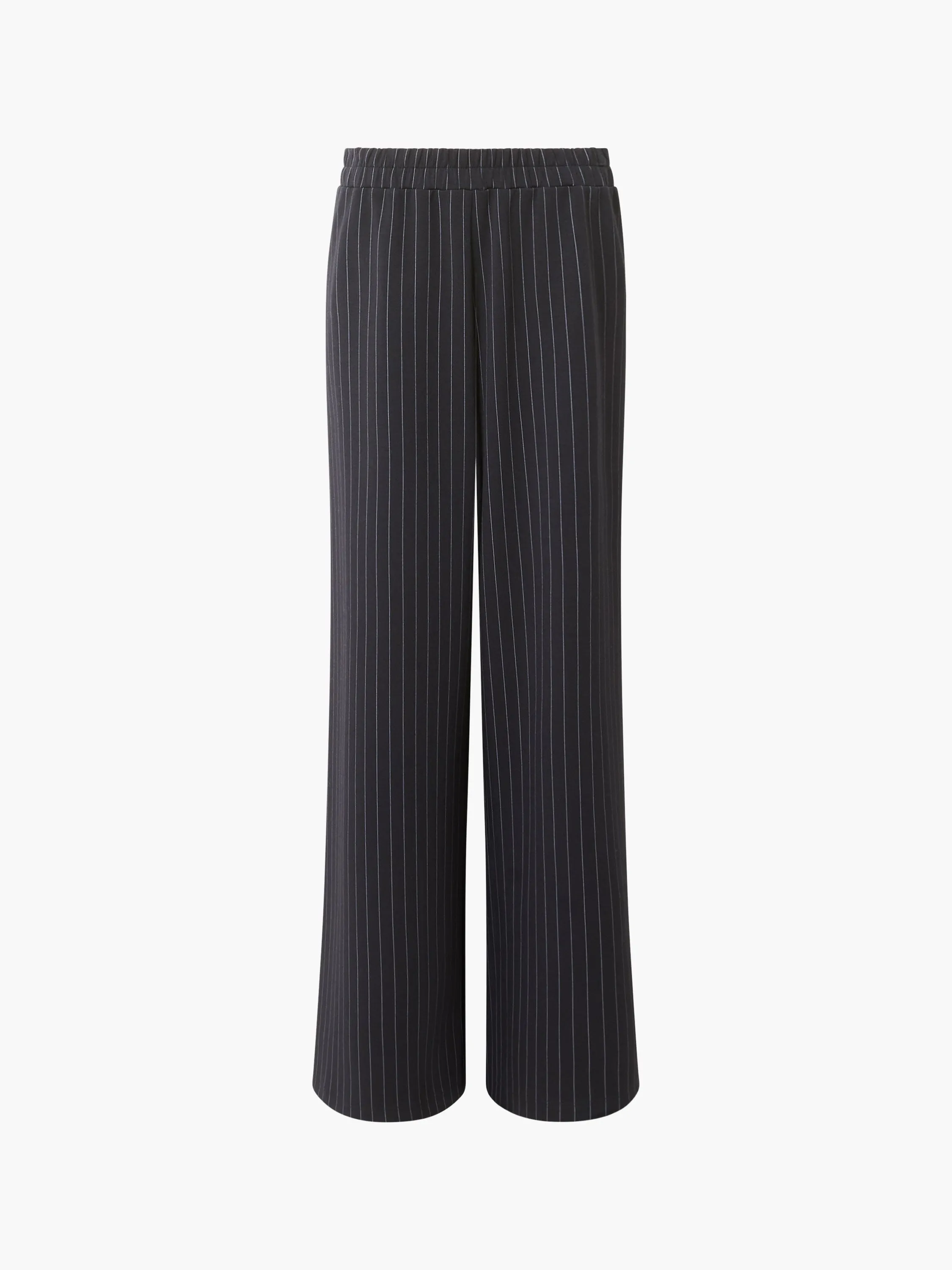 Regina Jersey Pinstripe Wide Leg Trousers