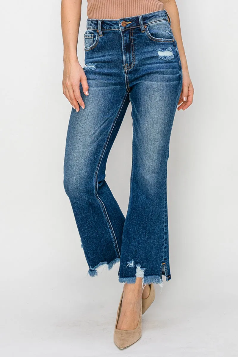 Risen Jeans - High Rise Ankle Flare Jeans - RDP5735