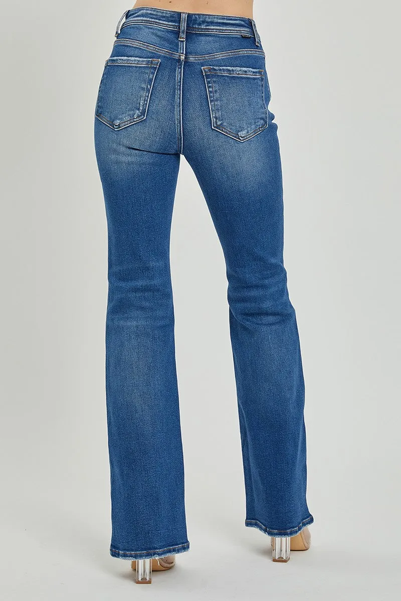 Risen Jeans - Mid Rise Skinny BootCut Jeans - RDP5523