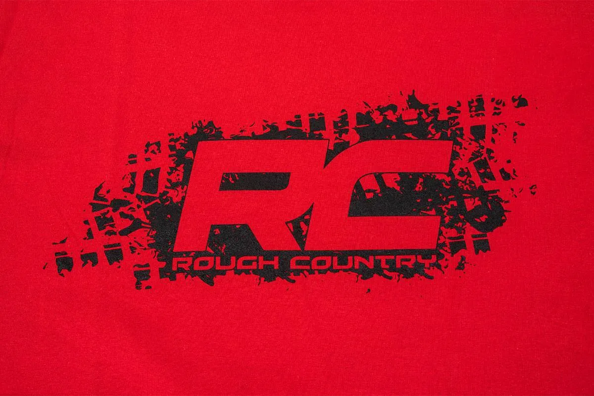 Rough Country T-Shirt - Rough Country Tread - Red - Size XL