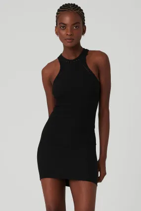 Seamless Open Air Racerback Dress - Black