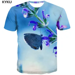 shirt insect tee shirt plant beautiful Cool men art costume