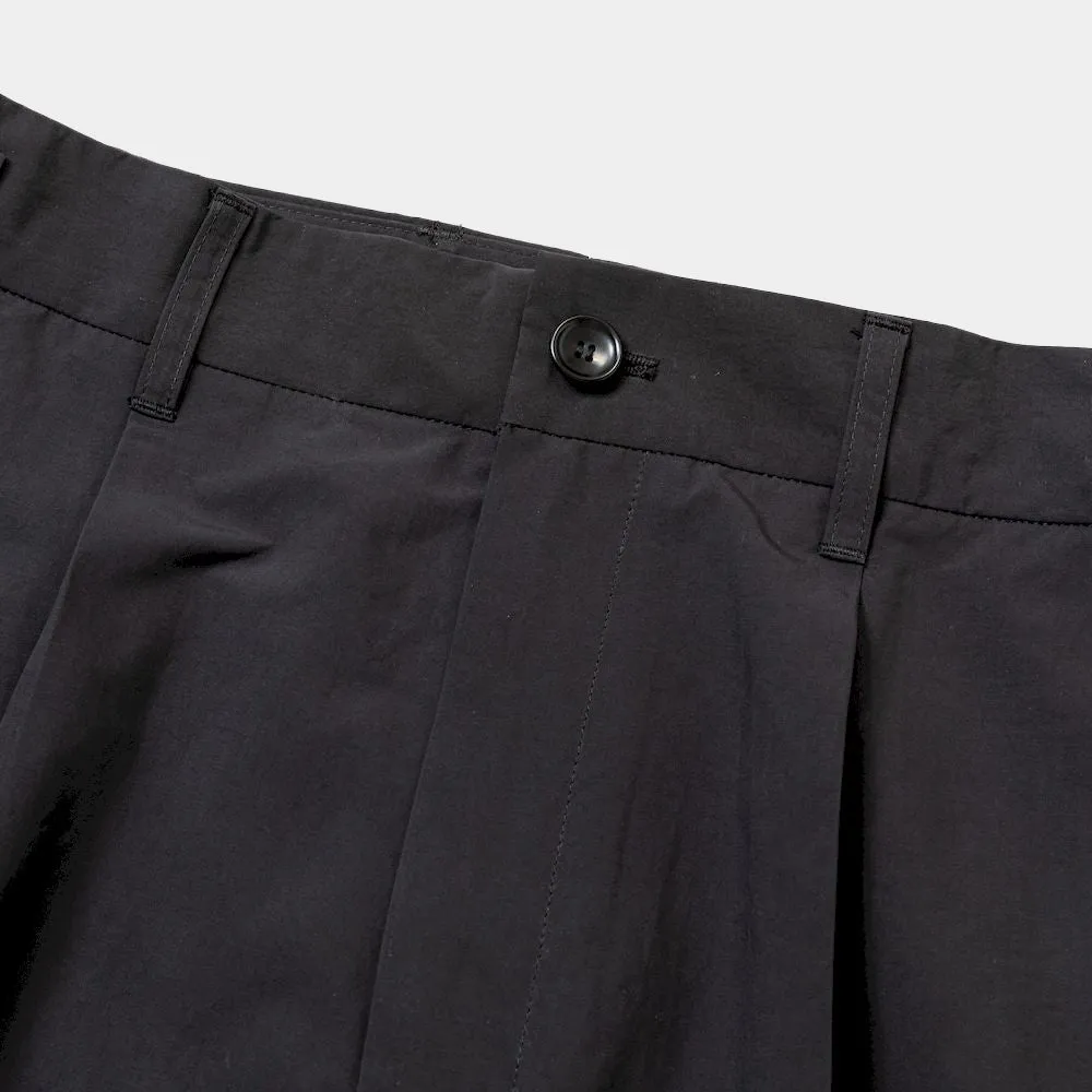 Side Zip Paper Touch Slacks(Off Black)/MW-PT24103