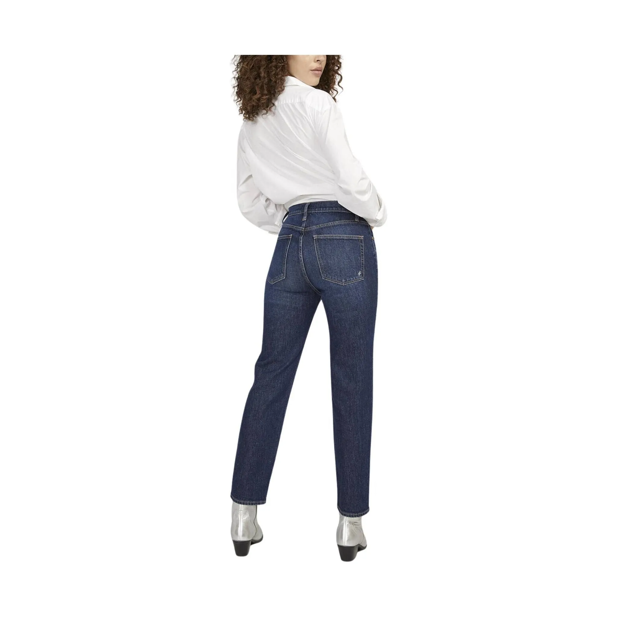 Silver Jeans Women's Highly Desirable High Rise Slim Straight Leg Jeans - Indigo - ONLINE STORE CREDIT/EXCHANGE ONLY