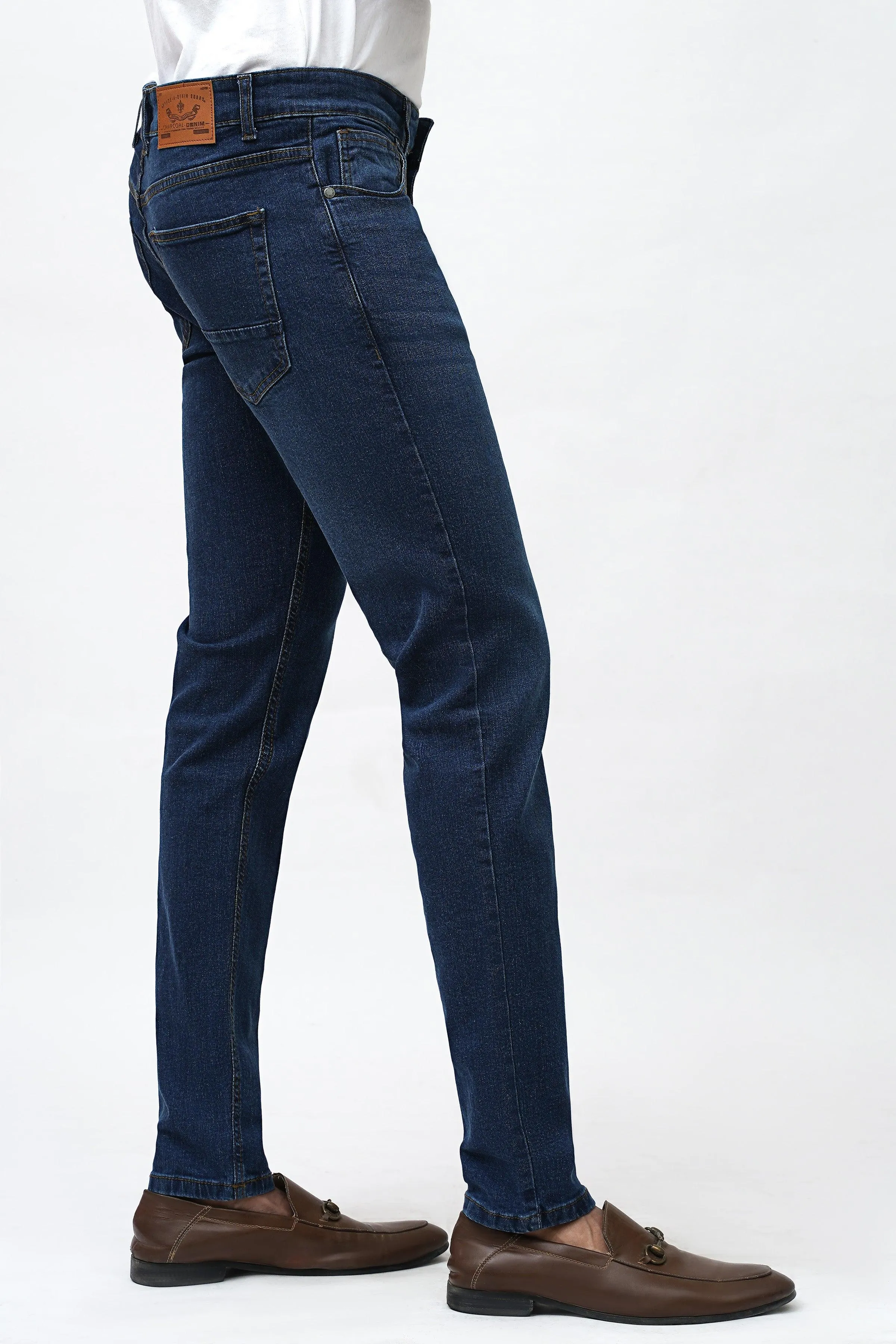 SKINNY FIT DARK BLUE RANDOM JEANS