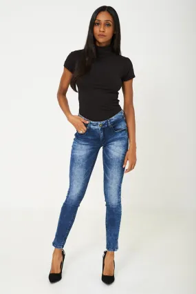 Skinny Jeans in Blue Ex Branded